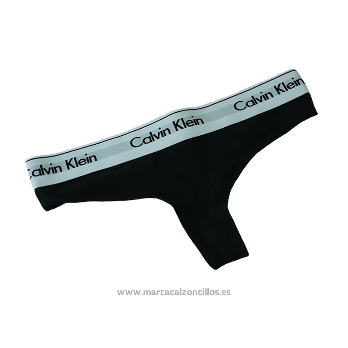 Calvin Klein Mujer Tanga Negro